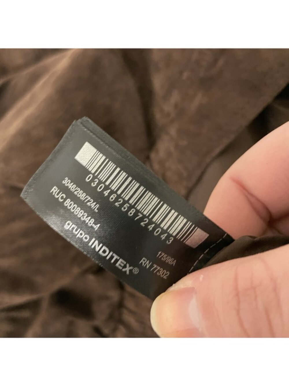 Zara Womens Leather Suede Bomber Jacket Coat Large L Brown 3046/258 NWT - Picture 8 of 15